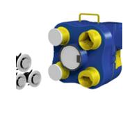 GROPA KIT VMC DETECTEUR HUMIDITE Automatique Ventilation Maison HYGRO MOTORISE Bouche 80 125MM Hygrostat Automatique préréglé. Au delà de 75% d'humidité : déclenchement de la 2ème Vitesse