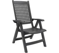Grosfillex Palao chaise pliante 2 pièces anthracite