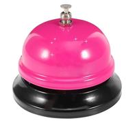 Grosse Cloche de Bureau en Fer et Acier Inoxydable, Sonnette D'appel | Réception, Restaurant et Jeux en Classe, Son Clair et Puissant, Usage Simple, Portable