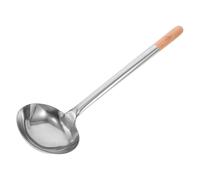 Grosse Louche à Soupe en Acier Inoxydable, Manche Long Argenté | Usage Maison ou Restaurant, Finition Polie Lisse, Nettoyage Facile, Design Allongé, Ustensile la Cuisine Professionnel