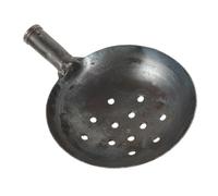 Grosse Pelle à Louche en Fer Ronde pour Nettoyage de Sol et Neige | Noir, Forme Ronde, Nettoyage Facile, Usage Polyvalent, pour Maisons et Chantiers