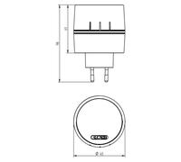 Grothe 43640 Carillon radio avec flash (43640)