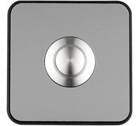 Grothe Bouton-poussoir de sonnette Piccolo Piazza GRO64181 acier inoxydable noir