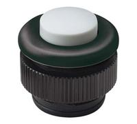 GROTHE Grothe Bouton de sonnette rond 11,5 mm blanc-gris, manchon noir PROTACT 380 KS Quantité:1