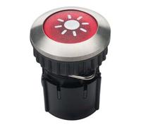 GROTHE Grothe Bouton de sonnette rond 14,6 mm rouge, manchon V2A PROTACT 105 LED Quantité:1