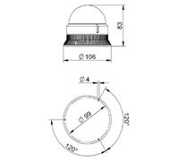 Grothe Lampe LED multi-flash MBZ 8421 38421