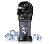 Groupe DDC Ventilateur Brumisateur Portable Extérieur Rechargeable Solaire/220V, Réservoir 2L Oscillation Automatique avec Télécommande, 4 Vitesses 4 Modes (Recharge via adaptateur + panneau solaire)