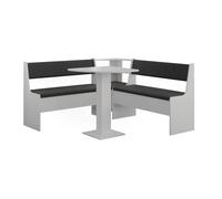 Vicco Groupe de banquettes d'angle Roman, Blanc, 60x60cm