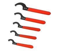 Groupe de clés demi-lune solide avec kit d'équipements sanitaires épais pour enlever en toute sécurité les éléments de fixation. Clé ronde durable