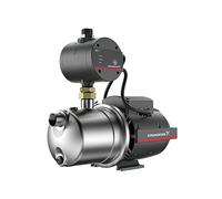 Groupe de pression avec administrateur et pompe, modèle JP 4-54 PM1 BBVP, 4 m³/h, puissance d'entrée de 1130 W, 5,1 A, avec fiche Schuko 42,4 x 18,6 x 39 cm, acier (Référence : 99515137)