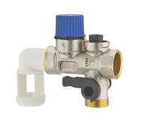 Groupe de sécurité coudé norme NF 20x27 (3/4) siège inox anti corrosion chauffe eau/cumulus NOYON & THIEBAULT