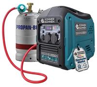 Groupe électrogène à essence - Générateur inverter 3000 W - Bicarburant essence ou GPL - Silencieux 68 dB