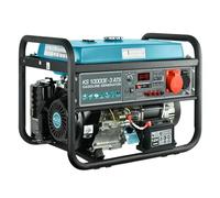 Groupe électrogène à essence KS 10000E-3 ATS pour consommateurs triphasés (400V) avec un ATS intégré, puissance max 8000W, démarrage manuel/électro/automatique, Schuko 1x16A (400V), 1x16A (230V).