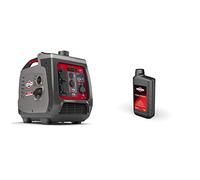 Groupe électrogène à onduleur portable à essence PowerSmart Series Inverter P2400 de Briggs & Stratton, alimentation propre 2400 watts/1800 watts & 100007E Huile Moteur SAE 30, 1.0 litre
