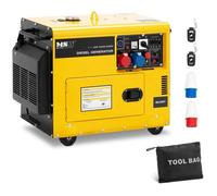 Groupe électrogène diesel 6370 / 7500 watts 16 litres 230/400 volts mobile avr euro 5
