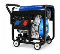Groupe électrogène diesel HEXWELT 8500 W 230 V 400 V démarrage électrique HW-APD-11000D