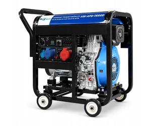 Groupe électrogène diesel HEXWELT 8500 W 230 V 400 V démarrage électrique HW-APD-11000D