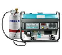 Groupe électrogène - Dual fuel - 2900 W - Essence ou gaz butane-propane - Démarrage au gaz ou à l'essence