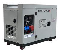 Groupe électrogène insonorisé diesel 6 kW 230V + 7,5kW 400V MW Tools DG75E