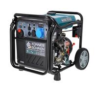 Groupe électrogène inverter à essence/gaz Könner & Söhnen KS 8100iEG, puissance maximale 8000 W, affichage LED, mode d’économie de carburant, enroulement en cuivre, EURO V. Générateur onduleur.