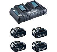 Groupe électrogène MAKITA (4 x 18V 5,0 Ah + DC18RD)
