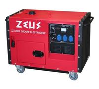 Groupe Électrogène Silencieux 6000W, Démarrage Électrique, Kit Roues, AVR, 25L Réservoir
