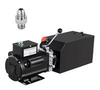 Groupe hydraulique VEVOR 14 L pour ponts élévateurs automobiles - pompe hydraulique 1 CV, 60 Hz, réservoir métallique, convient pour ponts élévateurs de véhicules, tracteurs et réparation automobile