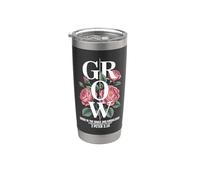 Grow In Grace Knowledge Jesus Christ 2 Pierre 3:18 Gobelet isotherme en acier inoxydable double paroi