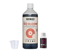 GROWMANIA Bio Bloom de BioBizz 1 l + échantillon Boost Up Nutrients + Verre doseur | Biobloom engrais organique pour floraison complète Convient à tous les types de plantes