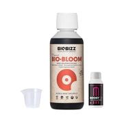 GROWMANIA Bio Bloom de BioBizz 500 ml + échantillon Boost Up Nutrients + Verre doseur | Biobloom stimulateur de floraison biologique | Idéal pour jardins urbains et balcons