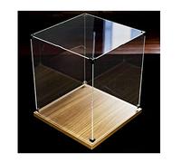GRRICEPL Présentoir De Casque, Armoire De Rangement pour Casques De Moto, Boîte De Rangement Vitrine Artisanale Verre Alliage (Couleur : Clear-A, Taille : 35x35x35cm)