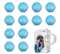 Grsta 12 Pièces Attrape Poils Machine a Laver, Réutilisable Anti Poil Machine à Laver, Boule de Lavage pour Sèche-Linge, Boule Anti Poils Machine a Laver pour Vêtements et la Literie