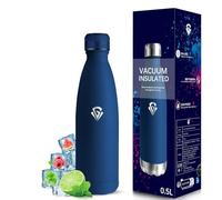 Grsta Gourde- 500ml- Gourde Isotherme, Sans BPA, Gourdes Enfant, 24h Froid & 12h Chaud, Bouteille Isotherme, Anti Fuite, Gourd Reutilisable, Bouteille d'eau pour l'École, Camping, Bureau, Voyage