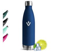 Grsta Gourde Isotherme 750ml, Gourde Inox, 24h Froid et 12h Chaud, Sans BPA Bouteille Isotherme, Anti Fuite Bouteille d'eau en Acier Inoxydable, Réutilisable Gourde Metal pour Voyage, Randonnee, Velo