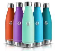 Grsta Gourde Isotherme, Bouteille Isotherme 750ml, Sport sans BPA, Gourde INOX Reutilisable, Metal pour Gym, école, Voyage, Running