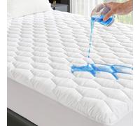 GRT California King Protège-Matelas imperméable, 100% imperméable piqué