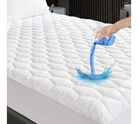GRT Protège-Matelas 120x200 cm - Matelassé, Imperméable & Respirant - Alèse Housse Coussinée Certifié Oeko-TEX - Skirt jusqu'à 30 cm