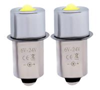 Grtheenumb Ampoules de lampe de poche, remplacement d'ampoules lampe poche, 2 pièces P13.5s 6-24v 3w LED pour torche lanterne travail