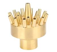 Grtheenumb Buse de Fontaine d'eau de 1, 5 Pouces, pulvérisation Diffusion à 3 Niveaux en Laiton Robuste pour Piscine d'étang Jardin, Filetage Femelle 1 Pouce (DN25)