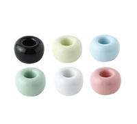 Grtheenumb Support de Rangement pour Brosse à Dents, Support de Brosse à Dents en céramique, Mini Cadre Rond Rangement pour Couple pour Salle Bain 6 pièces