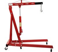 Grue d'atelier hydraulique, chariot élévateur de 2 tonnes, palan moteur, système de levage pliable, support moteur. Grue de levage moteur en acier au carbone haute résistance, avec crochet et 6 roulet
