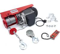 Grue d'atelier Treuil à câble Télécommande électrique 400kg 750W 230V max 12M
