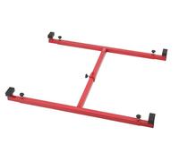 Grue de benne réglable pour pick-up - Appareil de levage - Montage universel - Acier thermolaqué - Capacité de charge de 360 kg - Rouge