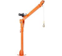 Grue de levage électrique, capacité de 1100 lbs, grue de camion pliante avec treuil électrique de 3500 lbs, barre en acier, rotation à 360°
