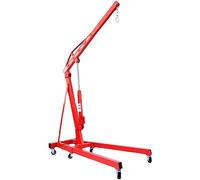 Grue de levage hydraulique mobile, petite grue d'entretien du moteur, 2 tonnes support moteur avec système fixe à 2 pompes pour levage de charges lourdes