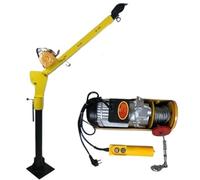 Grue de véhicule hydraulique domestique extérieure | Petit palan de levage électrique en porte-à-faux à 360 degrés(220V 400KG)