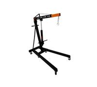 Grue Hydraulique - T-MECH - Palan 1 Tonne - 4 Positions - Pliable - 6 Roues Robustes