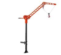 Grue Montée - Capacité De Charge 600 Lb, Palan D'attelage Récepteur 2 Pouces, Ensemble Gambiers Levage Treuil Pivotant À 360 ° Bras Cadre Durable de Levage Treuils électriques