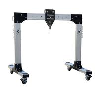 Grue portique portable en aluminium, palan d'atelier mobile, capacité de levage de 551 à 4409 livres, idéale for les espaces étroits et les terrains accidentés.(S,2000kg(4409 lb))
