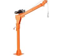 Grue pour Pick-up 500KG, Palan Électrique Lourd de Levage avec Rotation 360°, Flèche Réglable, Antirouille, pour Atelier, Chantier, Ferme et Bricolage avec Treuil Électrique